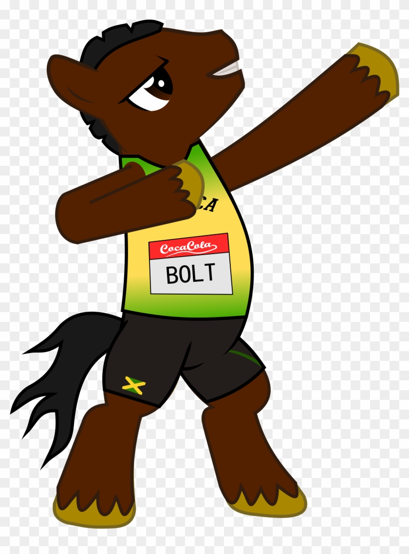 Usain Bolt Clip Art Image Medium Size - Usain Bolt Mlp #464833