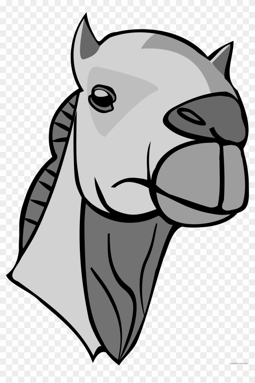 Camel Animal Free Black White Clipart Images Clipartblack - Best Gift - Camel Head Hoodie/t-shirt/mug Black/navy/pink/white #465156