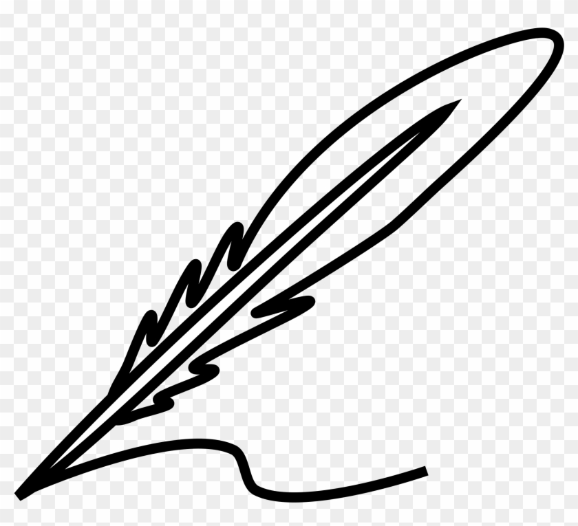 Top 10 Peterm Feather Pictures - Feather Pen Clipart Transparent #465224