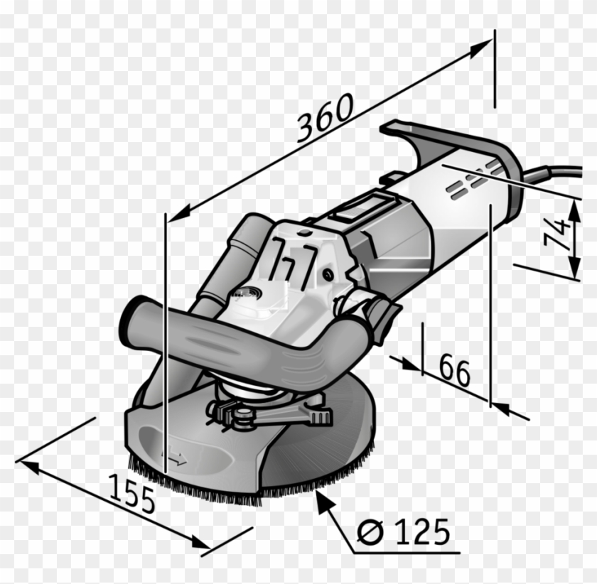 Product Drawing Ld 15 10 125 R, Kit Turbo Jet Zoom - Flex L1503vr Angle Polisher 160mm Diameter Pad (110/240 #465244