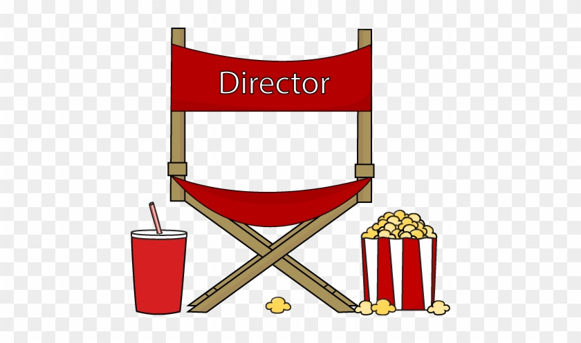 Directors Chair Popcorn And Drink Clip Art - Film #465332