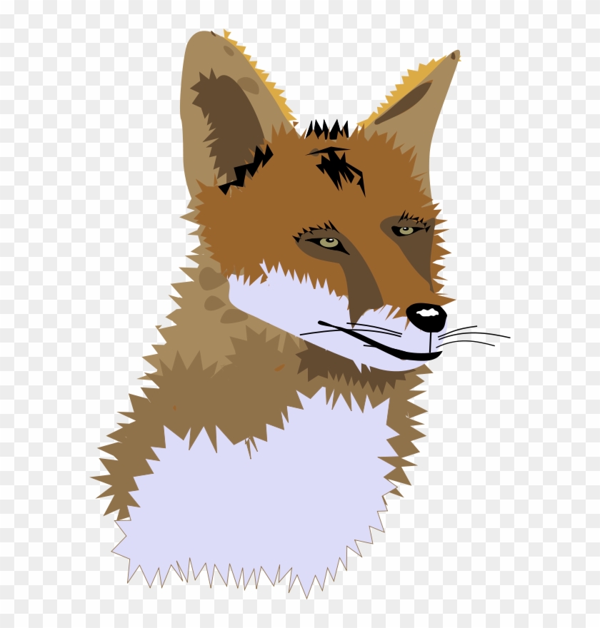 Free Fox Head Clip Art - Watercolor Painting #465371