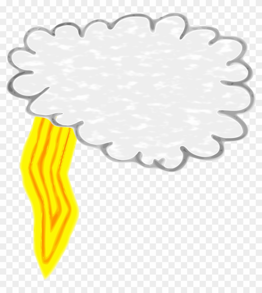 Thunder And Lightning Cartoon Clipart - Thunder #465534