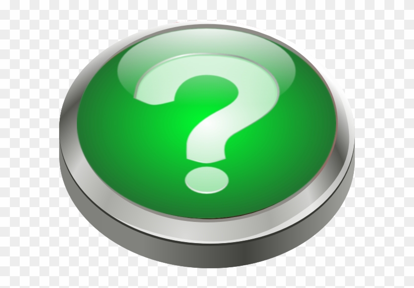 Green Question Mark Clipart - Green Question Button Png #465608