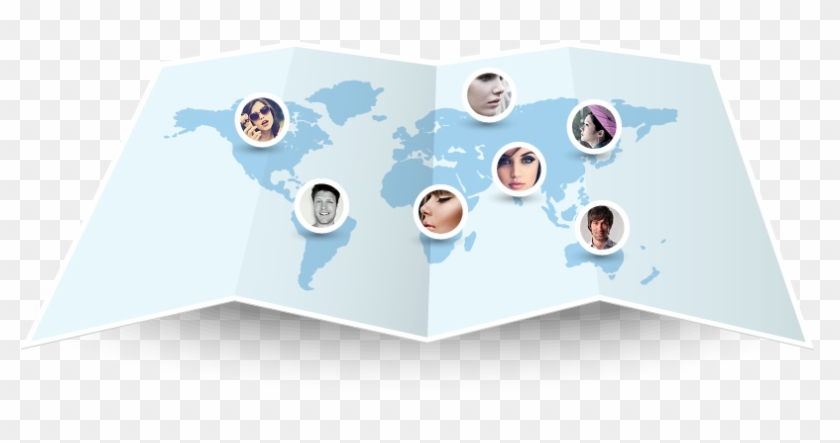 Find Awesome People Like You - World Map #465689