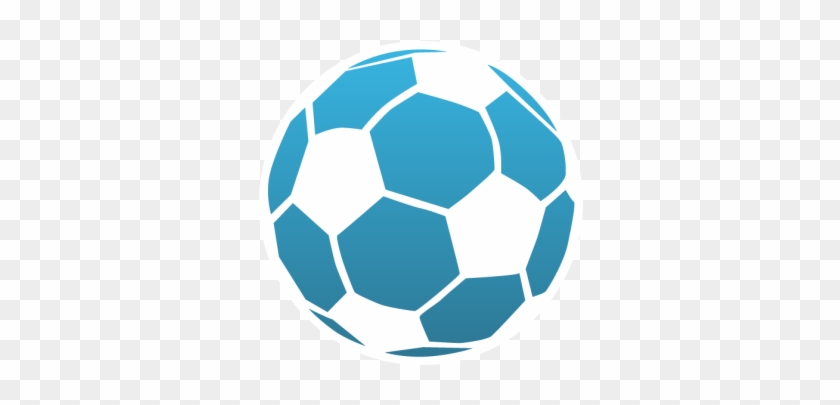 Soccerball Temporary Tattoo - Blue Soccer Ball Png #465845