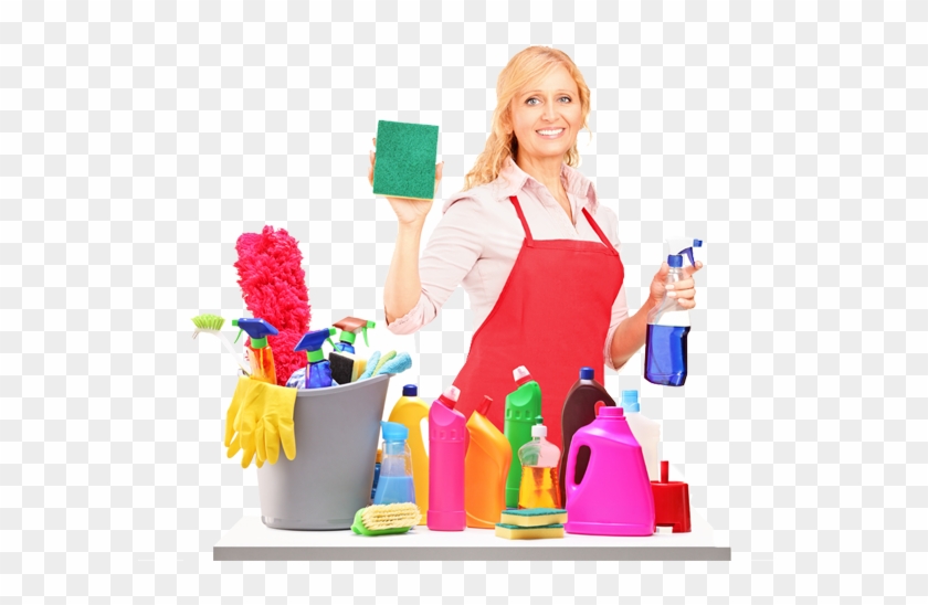 End Of Lease Cleaning - Mujer Con Productos De Aseo #466000