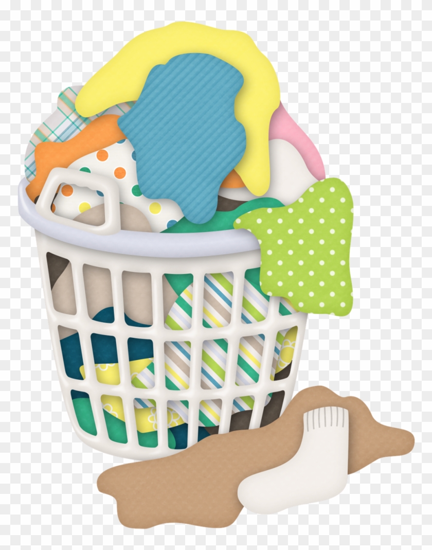 Utensilios Domesticos, Motricidad Fina, Lavaderos, - Dirty Clothes Basket Clip Art #466051