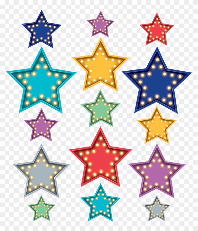 Tcr77318 Clingy Thingies Marquee Stars Accents Image - Star #466155