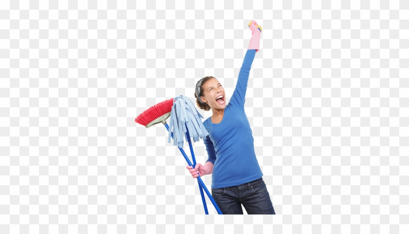 We Do Understand That Sometimes Things Go Wrong - Woman Happy Cleaning #466334