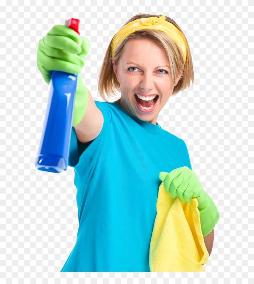 Young Woman As A Cleaning Ma - Cleaner Woman Png #466337