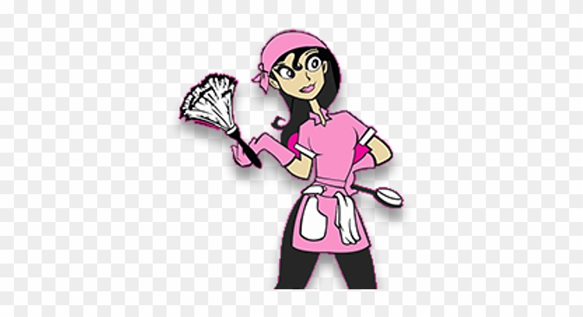 Pink Cleaning Lady Logy - Cleaning Services #466374