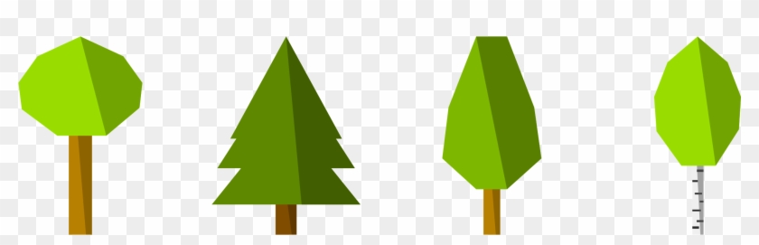 Big Image - Tree Flat Vector Png #466434