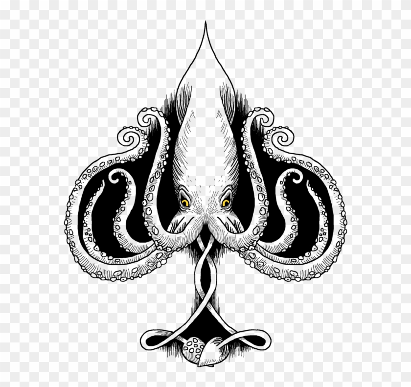 Squid Ace Of Spades By Mallanaga On Deviantart - Ace Of Spades Art #466438