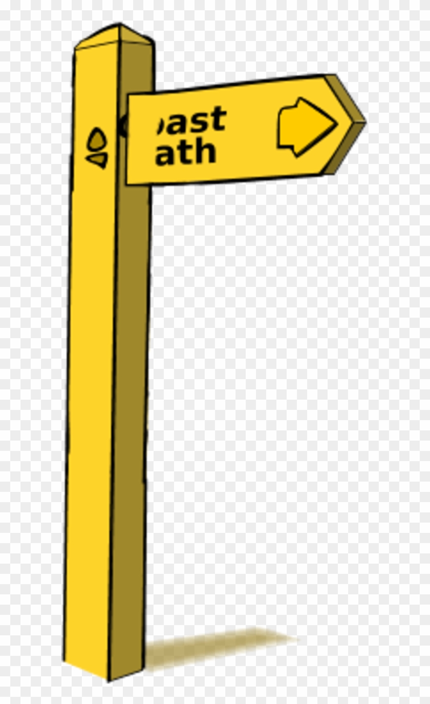 Wooden Sign Post 16261 Large - Clipart Footpath Sign #466730