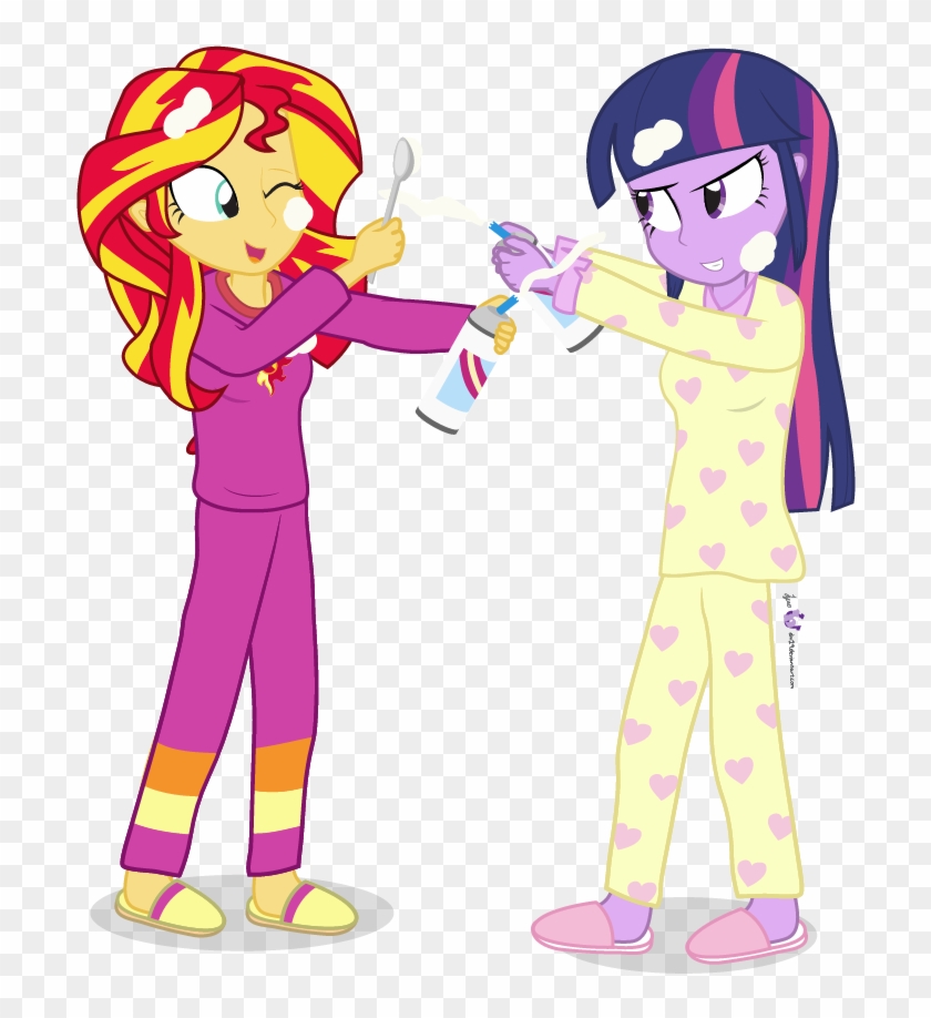Dm29, Clothes, Cute, Duo, Equestria Girls, Julian Yeo - Slumber Party Sunset Shimmer #466734