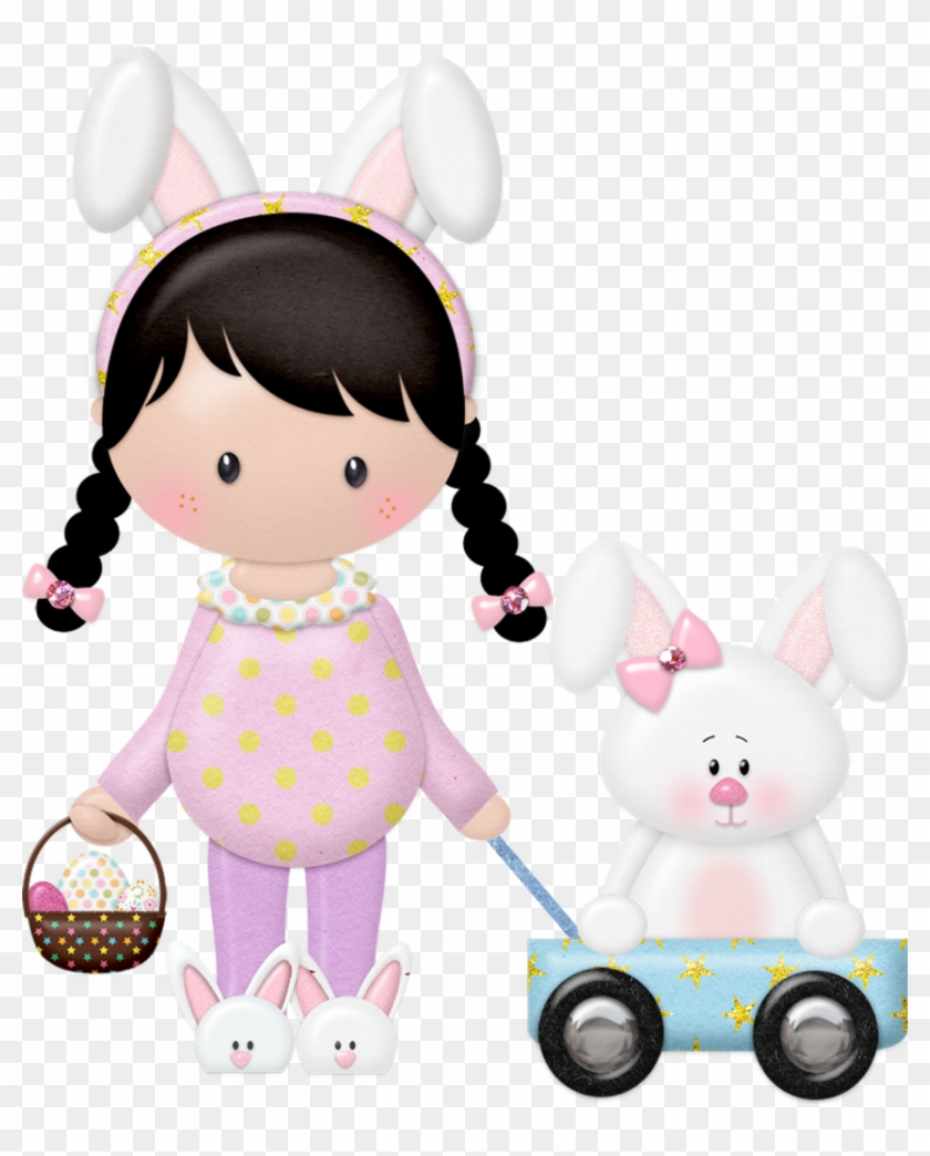 B *✿* Easter Blessings - Easter Girl Clipart #466998