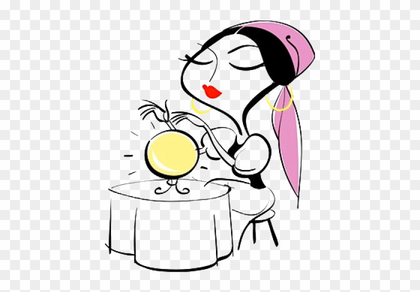 Lady Crystal Ball Fortune Teller Clipart Free Transparent Png Clipart Images Download