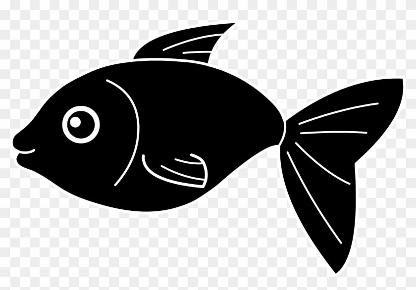 Black Fish Silhouette - Fish Clipart Transparent Background #467167