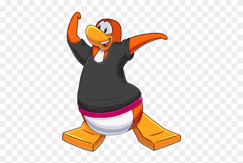 Orange Penguin Digging - Club Penguin Orange #467282