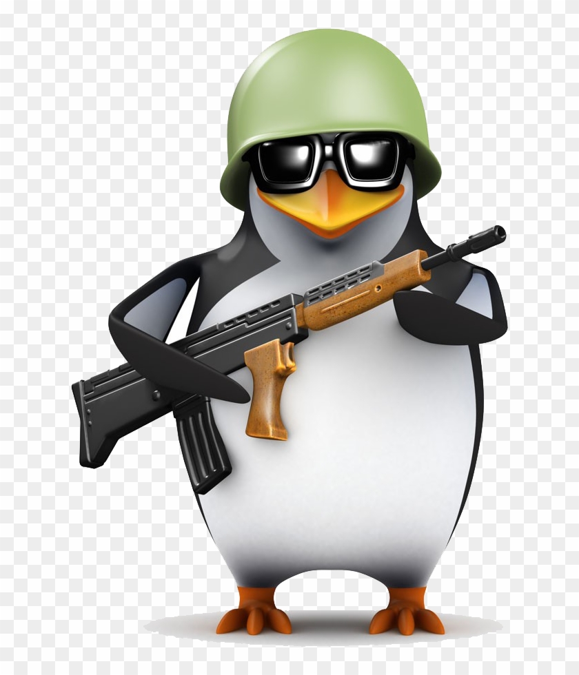 Penguin 3d Computer Graphics 3d Rendering Stock Illustration - Penguin With A Helmet #467303