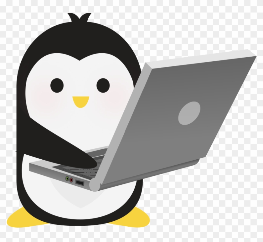 Technical Penguins Development Penguin Is Holding A - Penguin Running Away Png #467317