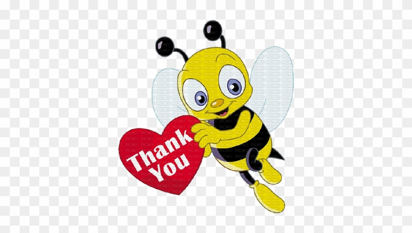 Kaz Creations Cute Cartoon Love Bees Bee Wasp Text - Cartoon Saying Thank You #467322