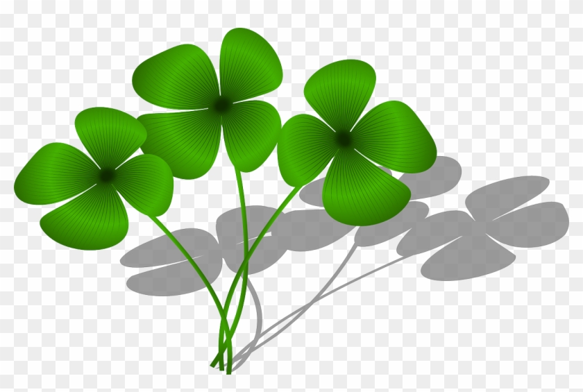 Four Leaf Clover Clipart 18, - 3rd Time's A Charm #467424