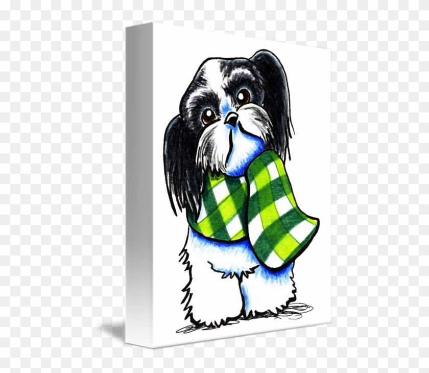 Shih Tzu B/w Scarf Mousepad #467468