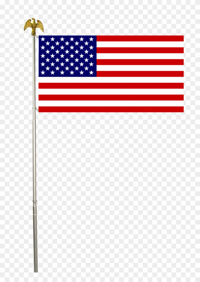 American Flag With Pole By Legodecalsmaker961 - Iwo Jima #467471