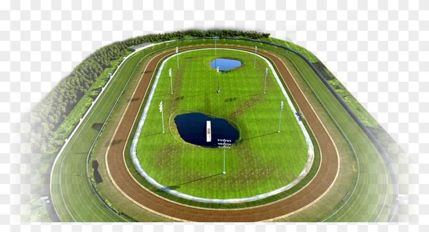 Phenom Stables - Track Horse Race Aerial View #467500