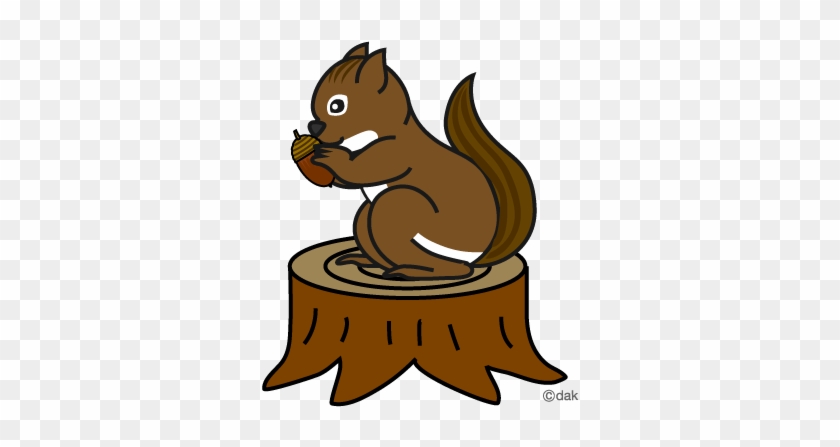 Squirrel With Acorn Clipart - Squirrels With Acorns Clipart #467593