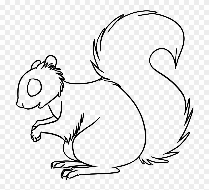 Line Drawing Squirrel At Getdrawings - Drawing #467602