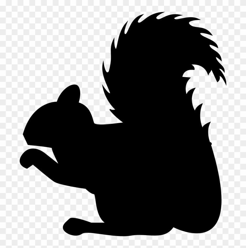 Squirrel Silhouette Clip Art - Squirrel Silhouette Clip Art #467662