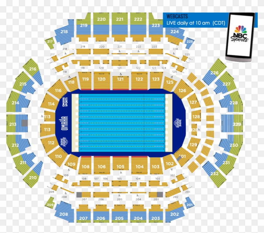 Olympic Trials Seating Chart - Television #467789