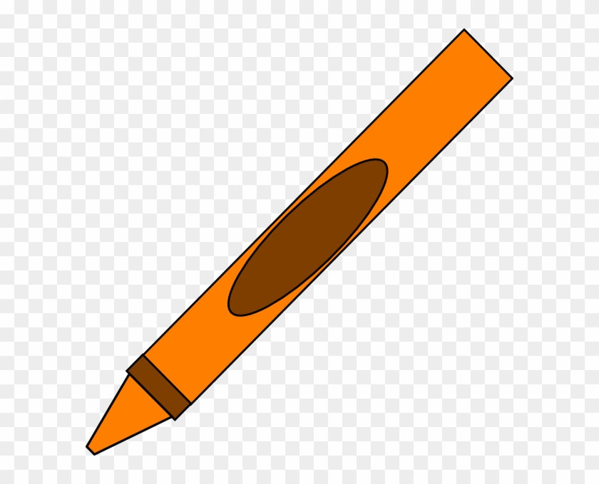 Orange Crayon Clipart #467816