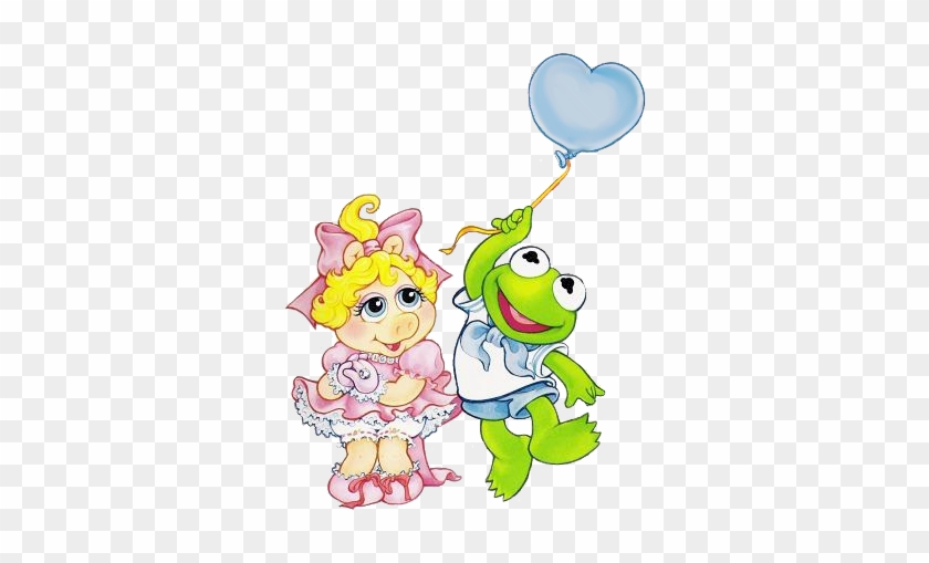 Muppet Babies Group, Baby Piggy & Kermit Clipart - Png Peggy Muppets Baby #467847