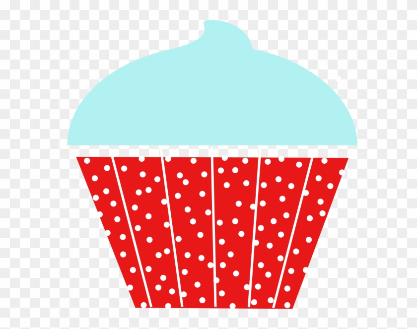 Red And Blue Cupcake Clipart Download - Black Cupcake Vectors Png #467945