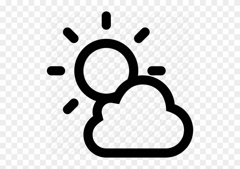 Climate, Cloudy, Forecast, Partly Cloudy, Sun, Sunny, - Sunny Cloud Icon Png #468056