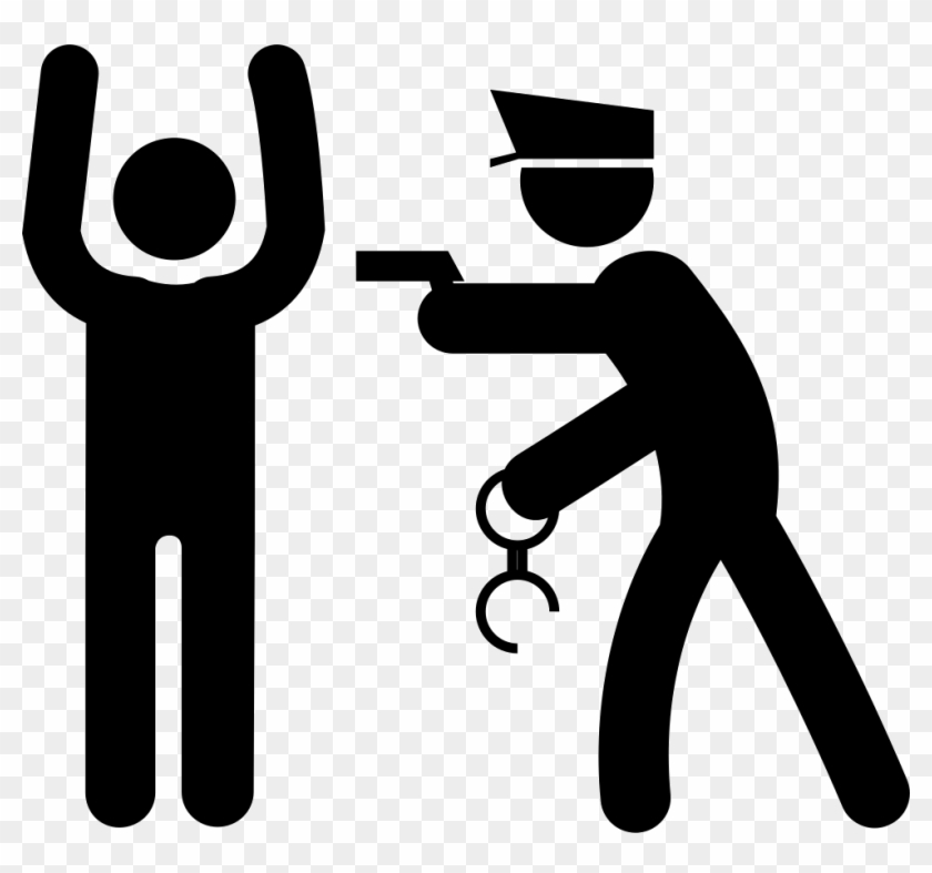 Police Arresting Man Comments - Dibujos De Policias Y Ladrones #468065