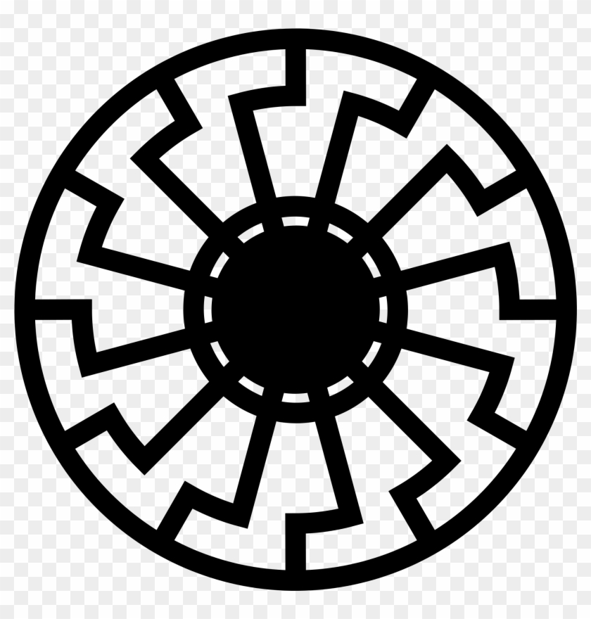 Black And White Sun Clipart 9, - Black Sun Nazi Symbol #468165
