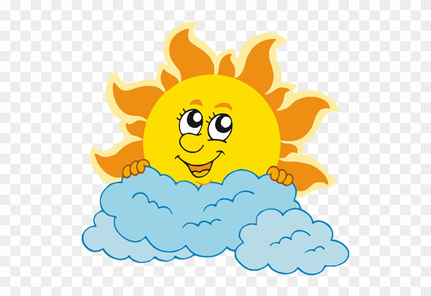 Gifs De Sol - Cartoon Sun And Clouds - Free Transparent PNG Clipart Images  Download