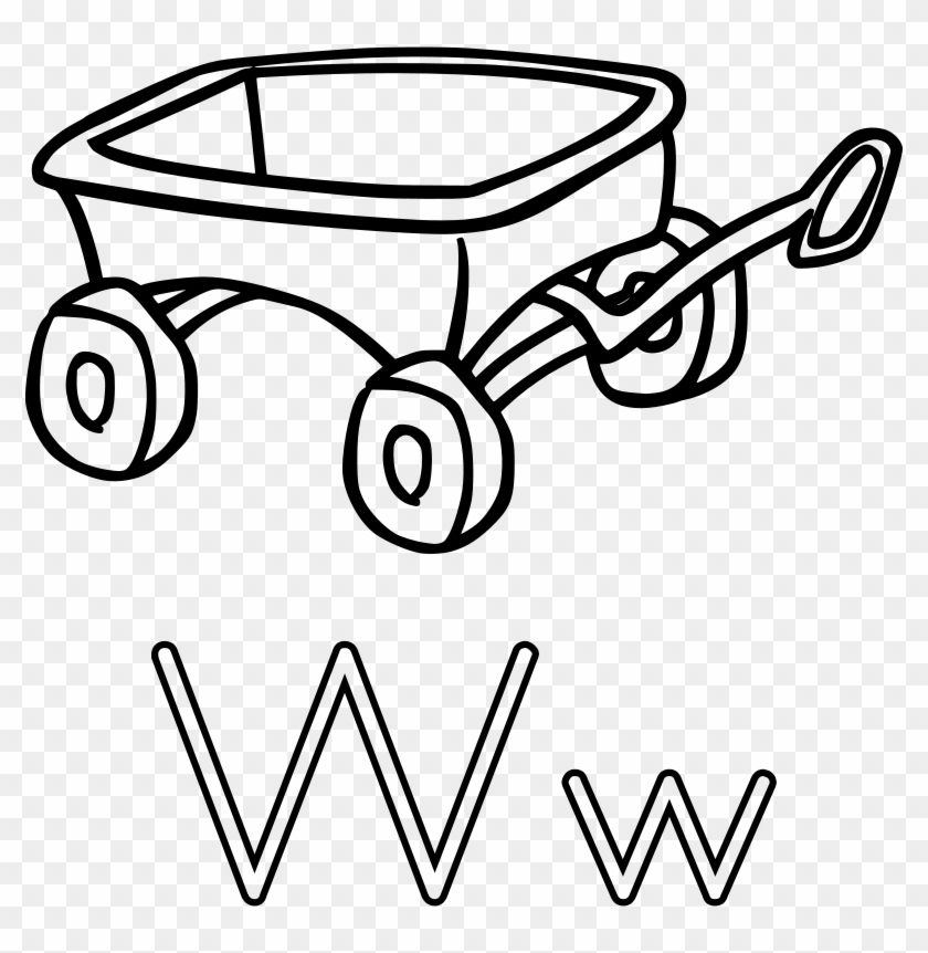 Free Clipart - Wagon Black And White #468295