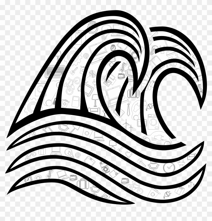 Big Image - Wave Drawing Png #468519