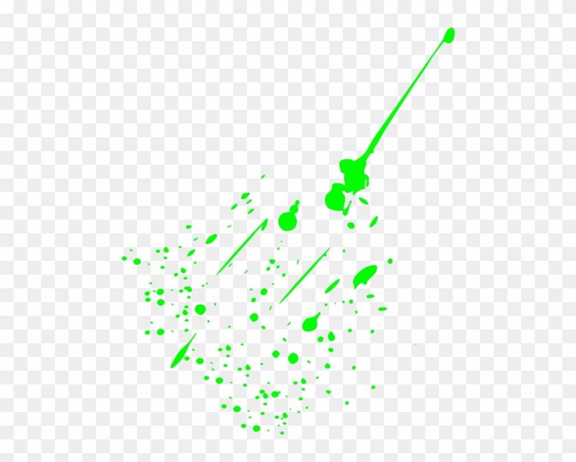 Splash Clipart Neon - Green Paint Splatter Png #468582