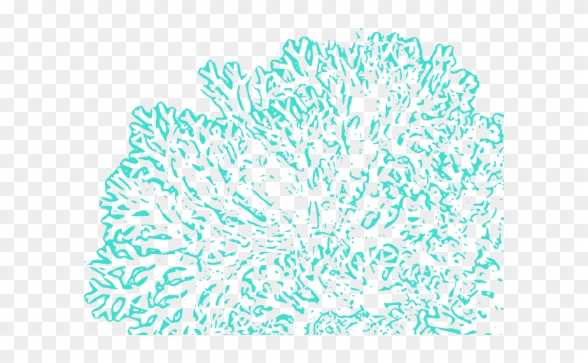 Aqua Coral Reef Clip Art At Vector Clip Art Online - Teal Coral Clip Art #468607