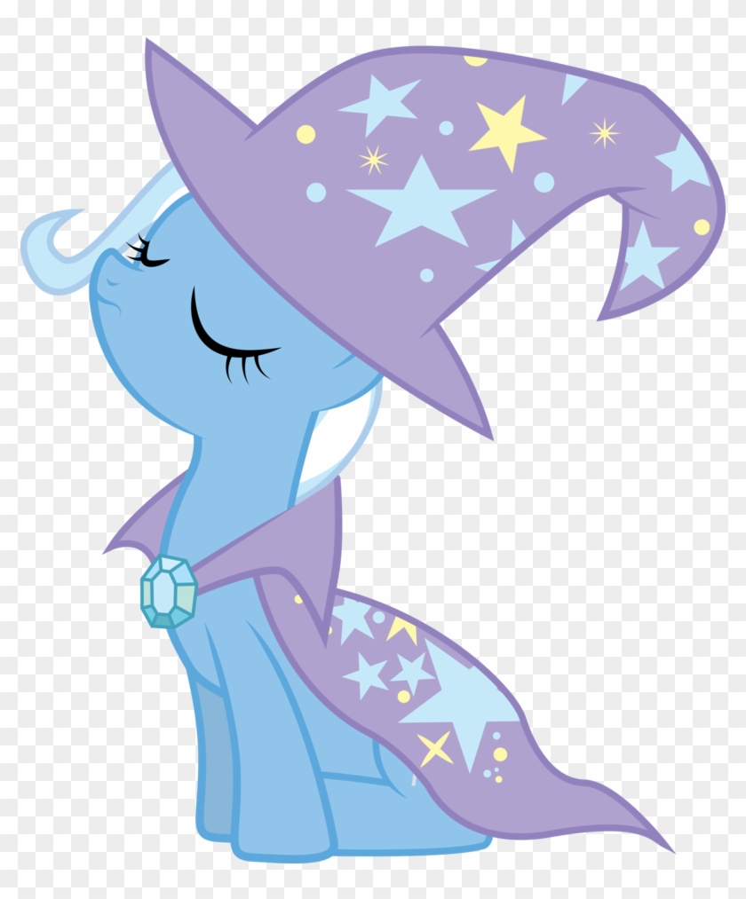 Trixie W/ Cape And Hat By Silentmatten - My Little Pony Friendship #468808