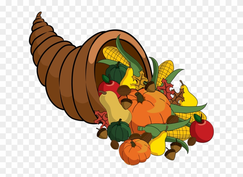 Clip Art Of A Cornucopia Photo Credit Dixie Allan - Cornucopia Clipart #468870