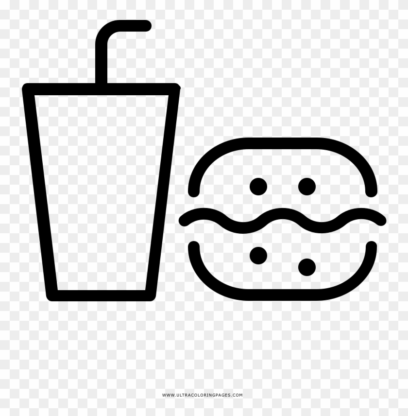 Almuerzo Página Para Colorear - Almuerzo Página Para Colorear #468987