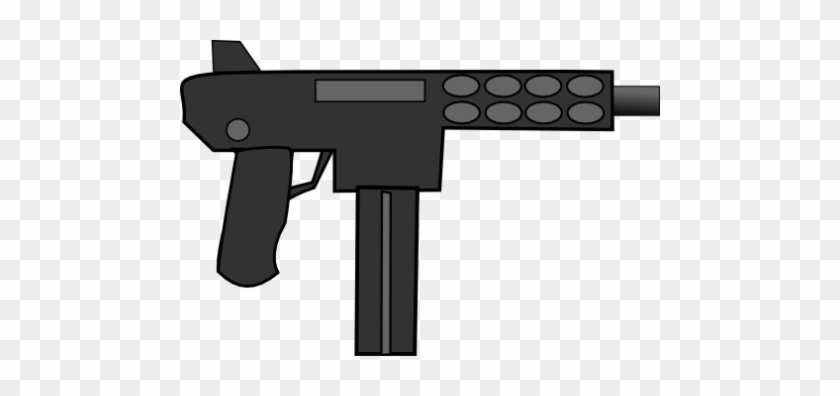 Gun Clipart - Uzi Clip Art Png #469136